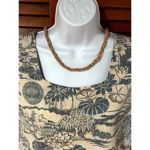 RARE Reyn Spooner PUNAHOU SCHOOL Kloth Aloha Pullover Dress Hawaii - Medium